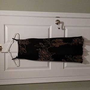 Black floral dress